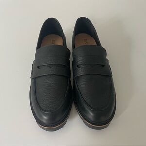 Blondo Black Leather Loafers